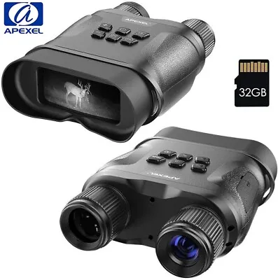 Apexel Night Vision Binoculars Digital Infrared Night Vision With 32GB IR Camera • £101.99