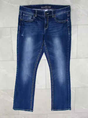 Maurices Womens Jeans Size 11-12 Reg Mid-Rise Straight Leg • $9.99