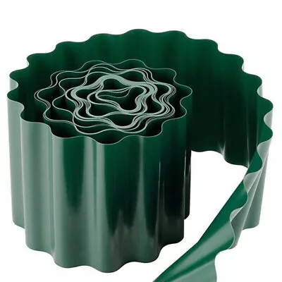 Garden Lawn Edging Green Plastic Border Outdoor Plant Flower Bed Tidy 12cm X 6m • £13.75