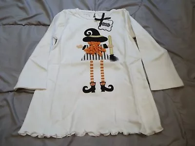 Mud Pie Girls' Halloween Long Sleeve Witch Tunic Top Tee Shirt • $30