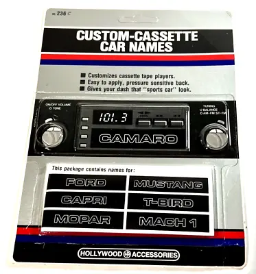 Vintage Cassette Car Name Decals Mr. Gasket 236 For Ford Capri Mopar T-Bird Mach • $10.71