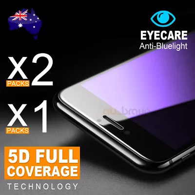 $5.95 • Buy 5D Full Cover Glass Tempered Glass Screen Protector For Apple IPhone 8 7 6s Plus