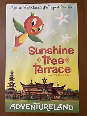 Disney Orange Bird Sunshine Tree Terrace Adventureland Official Poster 12x18 VTG • $59.98