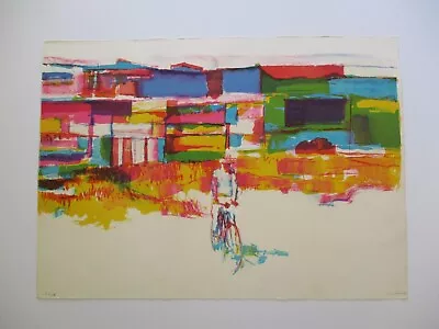 Simbari Rare Abstract Expressionism Lithograph Large Limited Modernist Signed  • $650