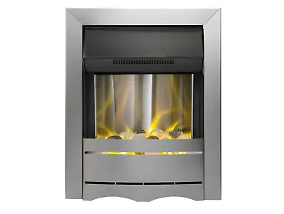 Nevada Electric Fire Brushed Steel • £79.95