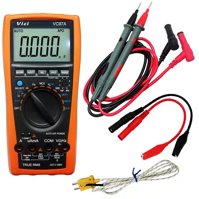 AideTek VC97A 3 3/­4 Auto Range Digital Multimeter All Func T-RMS Back Light USA • $39.11