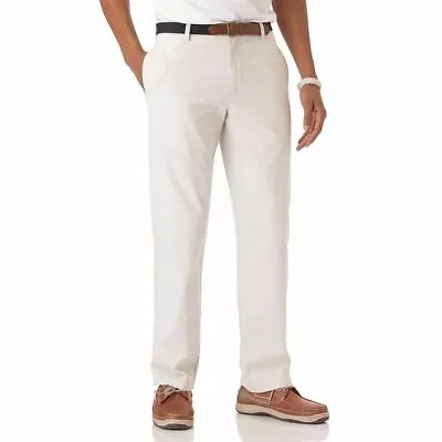 Chaps Men's Twill Pants Classic Straight Flat Front Size 32 40 NEW • $16.99