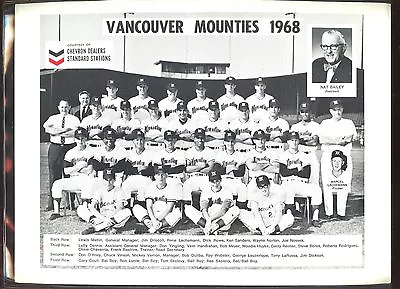 1968 Chevron Vancouver Mounties Team Photo EXMT • $75