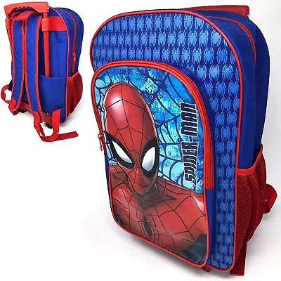 Marvel Spiderman Deluxe Backpack Trolley Bag - Spiderman Backpack  • £15.99