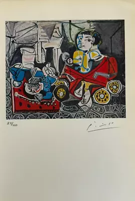 Pablo Picasso Original Print Hand Signed Litho With COA & Appraisal Of $3500 • $159