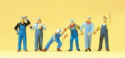 Preiser 10547 HO Scale Working People -- United States Railway Workers Pkg(6) • $22.99