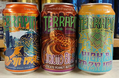 (3) TERRAPIN Brewing Company Beer Ale Cans! GEORGIA GA ! HTF NICE !! Micro • $12