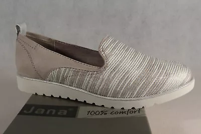 £52.08 • Buy Jana Ladies Slippers Ballet Shoes Court Shoes Silver New