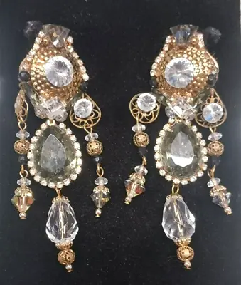 Amazing Vintage Maya Earrings Designer Earrings Made By Maya • $39.95