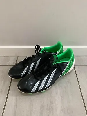 Adidas Men F10 US Size 11 Black/White/Green G65348 FG Soccer Boots • $105