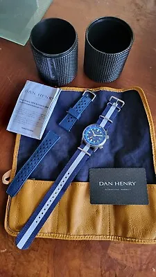 Dan Henry 1970 Blue 40mm Automatic Super Compressor Diver Watch • $379.10