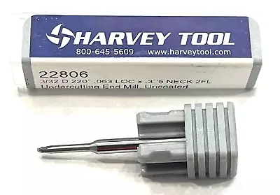 Harvey Tool 3/32  Carbide Undercutting End Mill 2 Flute Spherical End USA Made • $21.35