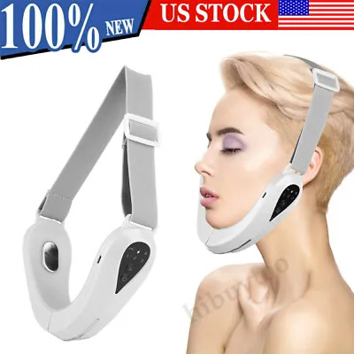 $19.25 • Buy V~Shape Face Slimming Vibration Massager LED Photon Therapy Face Lifting Device