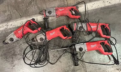 Lot Of 5 Milwaukee 5262-21 1  SDS Plus Rotary Hammer Drill BROKEN /FOR PARTS AUC • $36