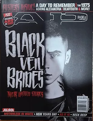 $11.99 • Buy Black Veil Brides AP Magazine - Issue #343 Feb 2017 Andy Black Andy Biersack 