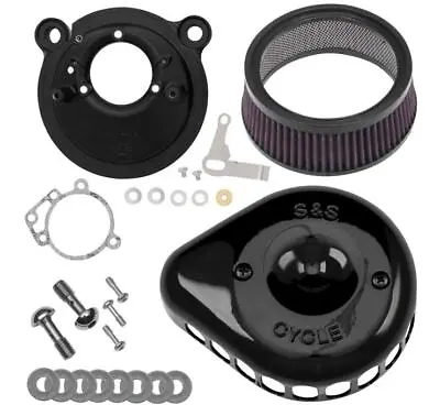 S&S 170-0438 Black Stealth Mini Teardrop Air Cleaner 08-16 Harley FLH/T 16-17... • $330.36