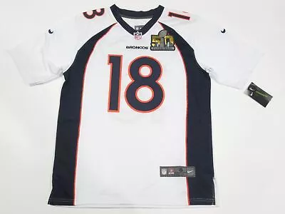 Peyton Manning #18 Denver Broncos 2016 Super Bowl 50 Game Jersey White • $64.99