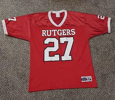 Vintage Majestic Rutgers University Football Jersey #27 Mens L/XL College • $24.99