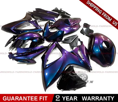 Chameleon Color Fairing Kit W/ Tank Cover For SUZUKI GSXR600 GSXR750 2006 2007 • $609.98