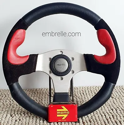 MOMO Leather Steering Wheel 30 Cm Made In Italy Mazda Miata VW Golf Cabrio PINK • $119.99