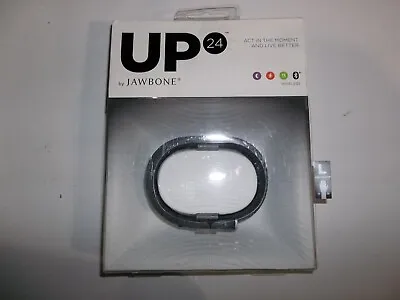 Up 24 By Jawbone Wireless Wristband Fitness Tracker~ Black~ Size Large~ NOS • $10