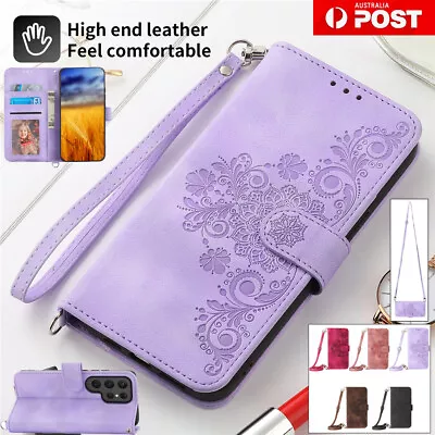 For Samsung S24 Ultra Plus S23 FE S22 S21 S20 S10 Leather Wallet Case Flip Cover • $16.19