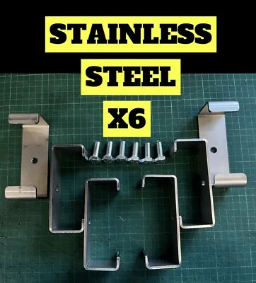 £18.99 • Buy  Concrete Fence Post Stainless Steel Brackets Clamps For H Section (90mm Post) 