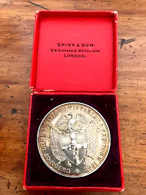 1896 Queen Victoria 60th Commemorative Medallion Union London To New York • £75