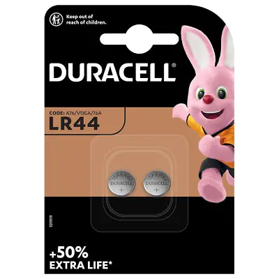 Duracell LR44 AG13 A76 V13GA Button Cell Batteries X 2 **Long Expiry** • £2.95