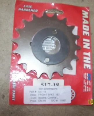 $13.50 • Buy NEW Sprocket Specialists 517-18 18T 18 Teeth Front Countershaft Sprocket 517-18