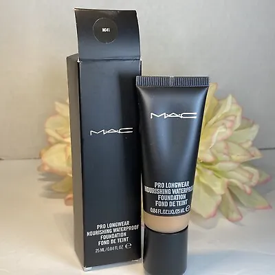 MAC Pro Longwear Nourishing Waterproof Foundation NC41 Makeup Full Size NIB Free • $26.95