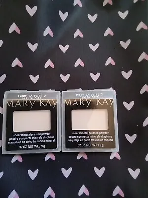 Lot Of 2 Mary Kay Pressed Powder Sheer Mineral Ivory 2 • $27.99