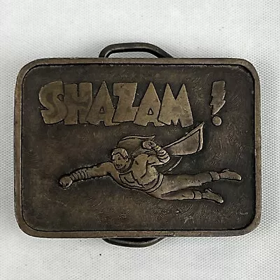 Shazam Buckle Bergamot Buckle U-84 1975 VGC USA Small Buckle Marvel • $33.24