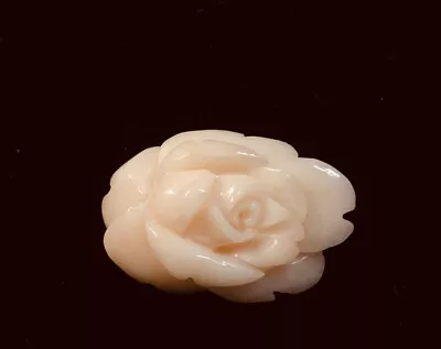 Vintage Carved Rose Angelskin Coral 2.3g/11.5ct • $169