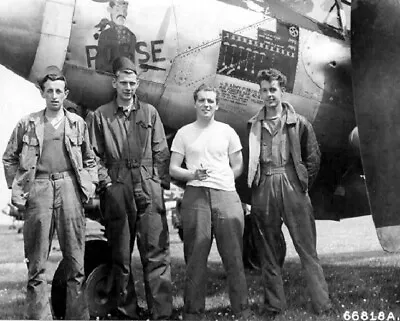 Lockheed P-38J Lightning Pilot And Crew  Nose Art WWII WW2 8x10 Photo 18b • $7.43