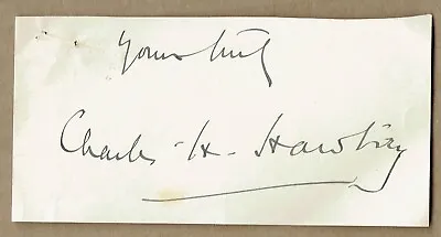 Sir Charles Henry Hawtrey English Actor. Signed Autograph Slip • £2.99