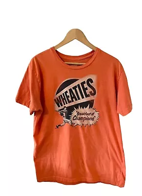 $32 • Buy Vintage Orange Wheaties Breakfast Of Champions T- Shirt