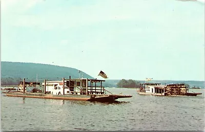 Millersburg Ferry Service Pennsylvania- Vintage Chrome Postcard- Paddle Wheeler • $7.99