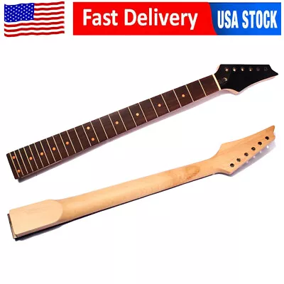 24 Frets 57mm Heel Guitar Neck For IBZ Replace 14.9  Radius Polished Gloss US • $44.90