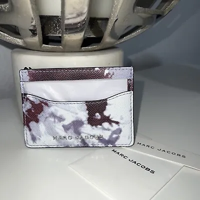 $39.99 • Buy Marc Jacobs Languid Lavender Multi 535 Leather Card Case Holder Wallet