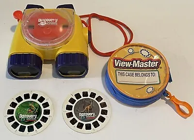Vintage Fisher Price Discovery Channel 3D Viewmaster + Storage Case + 2 Discs • $22.21