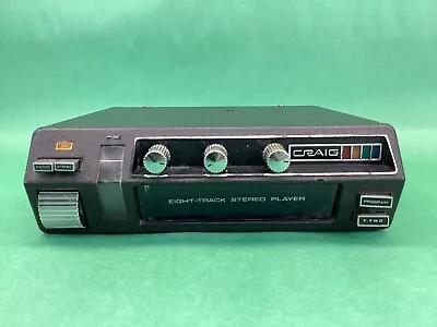 Vintage Craig 3136 Under-Dash Eight Track Stereo Tape Player 8-Track UNTESTED • $64