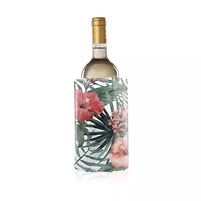 Vacu Vin Rapid Ice Active Cooler Wine Bottle Chilling Sleeve Botanical • $15.29