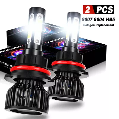 4-Side LED Headlight Bulb 9007 High Low Beam For Ford F350 Super Duty 1999-2004 • $18.99