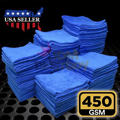 Microfiber Cleaning Cloth Towel Rag Car Polishing No Scratch Auto Detailing • $47.99